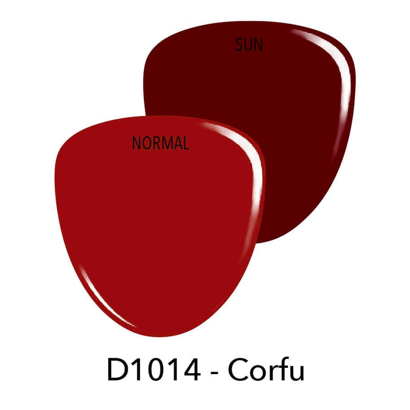 Dip Powder D1014 Corfu Red Sun Changing Dip Powder