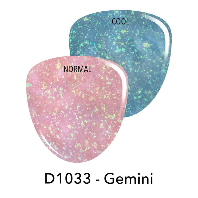 Dip Powder D1033 Gemini Pink Flake Dip Powder