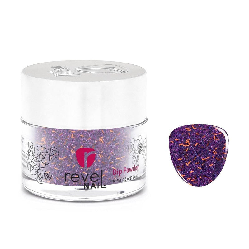 D570 Fab-Boo-Lous Purple Glitter Dip Powder